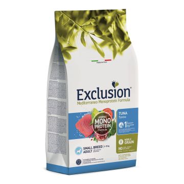 Exclusion Cane Mediterraneo Adulto Small Tonno 500 Gr