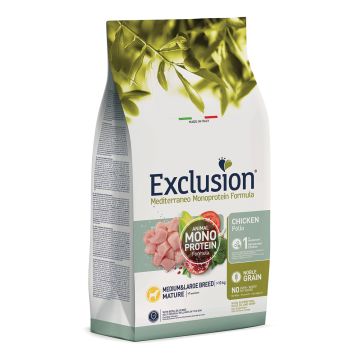 Exclusion Cane Mediterraneo Mature Medium&Large Pollo 3 Kg