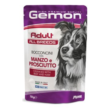 Gemon adult bocconcini manzo prosciutto 100 g