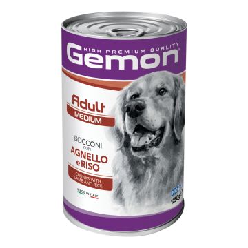 Gemon adult medium bocconi agnello riso 1,25 kg