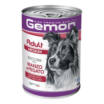 Gemon adult medium bocconi manzo fegato 415 g