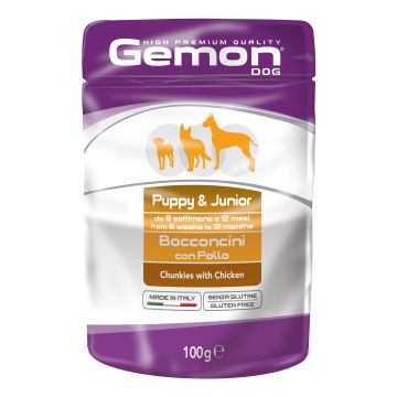 Gemon puppy junior bocconcini pollo 100 g