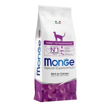 Monge Gatto Natural Superpremium Adulto Pollo 10 Kg
