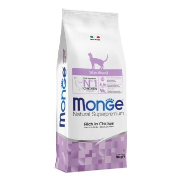 Monge Gatto Natural Superpremium Adulto Sterilizzato Pollo 10 Kg