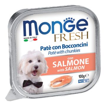 Monge Cane Fresh Vaschetta Adulto Salmone 100 Gr