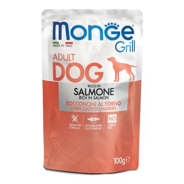 Monge Cane Grill Busta Adulto Salmone 100 Gr