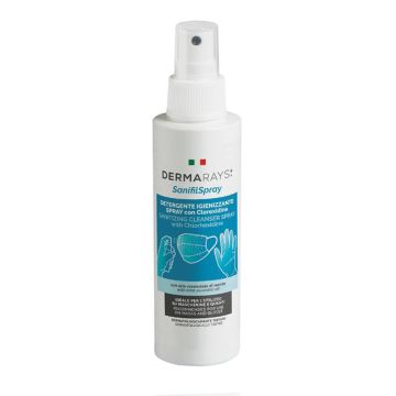 Dermarays sanifil spray detergente igienizzante spray con clorexidina per mascherine e guanti 100 ml