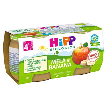 Hipp omog mela/banana 2x80g