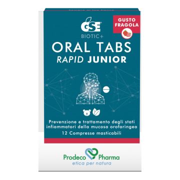 Gse oral tabs rapid junior fragola 12 compresse