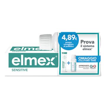 Elmex sensitive special pack 1 dentifricio elmex sensitive 100 ml + 1 collutorio elmex sensitive 100 ml in omaggio Elmex sensitive special pack 1 dentifricio elmex sensitive 100 ml + 1 collutorio elmex sensitive 100 ml in omaggio