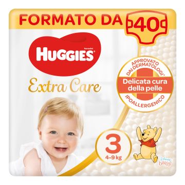 Hugg.extra Care 4/9kg 3 40pezzi