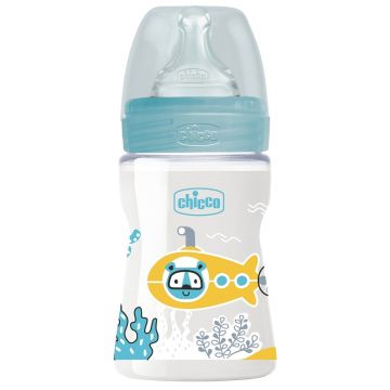 Chicco biberon wb pp boy da 150 ml lento silicone