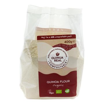Quinua real farina di quinoa senza glutine bio 400 g