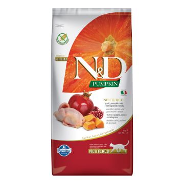N&d cat pumpkin neutered quail 5 kg