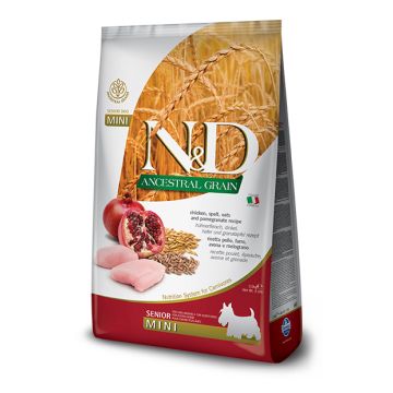 N&d dog ancestral chicken&pomegranate senior mini 2,5 kg