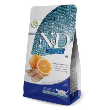 N&d ocean cat herring&orange adult 5 kg