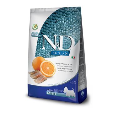 N&d ocean dog herring&orange adult mini 800 g