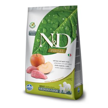 N&d prime dog boar&apple adult mediumium maxi 2,5 kg sacco apri e chiudi N&d prime dog boar&apple adult mediumium maxi 2,5 kg sacco apri e chiudi