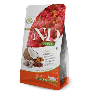 N&d cat quinoa skin&coat herring adult 5 kg
