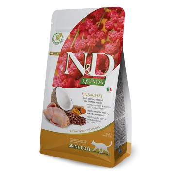 N&d cat quinoa skin&coat quail adult 5 kg