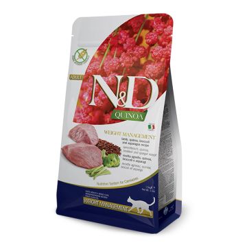 N&d cat quinoa weight management lamb adult 5 kg