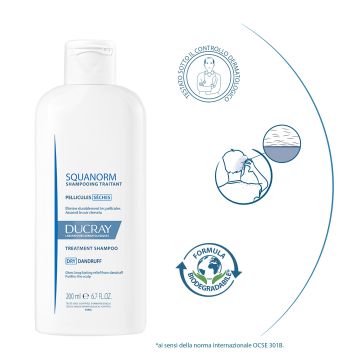 Ducray Squanorm Shampoo Trattante Antiforfora Secca 200 ml