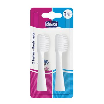 Chicco testine per spazzolini elettrici 2 pezzi