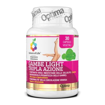 Colours of life gambe light tripla azione 30 capsule vegetali 850 mg
