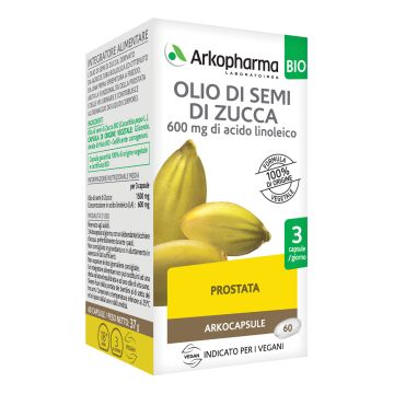 Arkopharma Olio Di Semi Di Zucca 60 Capsule