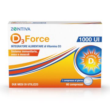 D3 force zentiva 1000ui 60 compresse