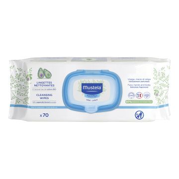 Mustela salviettine detergenti pelle normali 2020 70 pezzi