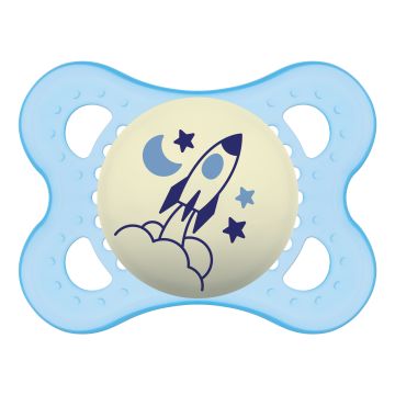 Mam night succhietto 2-6 mesi silicone doppio maschio