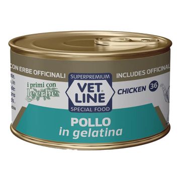 Vet line gatto pollo gelatina 70 g