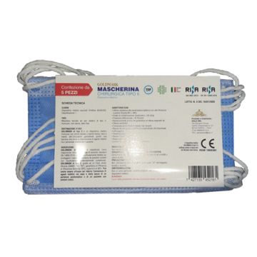 Mascherina chirurgica goldmask tipo ii 5 pezzi