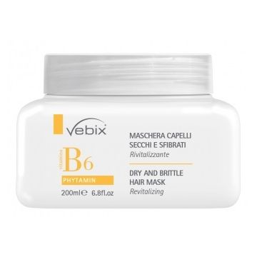 Vebix phytamin b6 maschera capelli secchi sfibrati rivitalizzante 200 ml