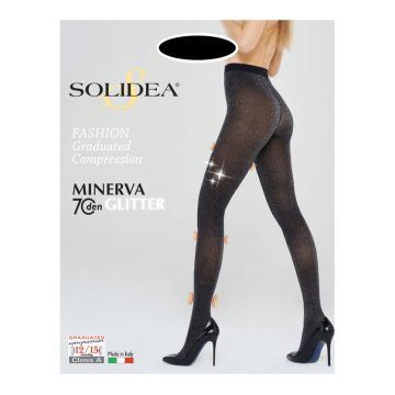 Minerva 70 glitter nero/silver xl
