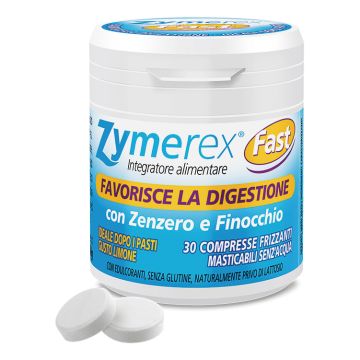Zymerex Fast Integratore Per la Digestione 30 Compresse Masticabili