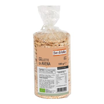 Fior di loto gallette di avena 99% 100 g