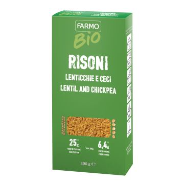 Farmo bio risoni lenticchie e ceci 300 g