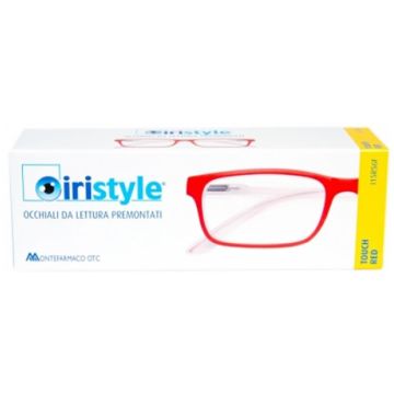 Occhiale da lettura premontato iristyle evo touch red 1,5