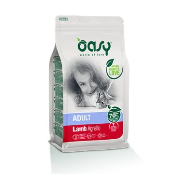 Oasy Gatto Lifestage Adulto Agnello 300 Gr   New Pack