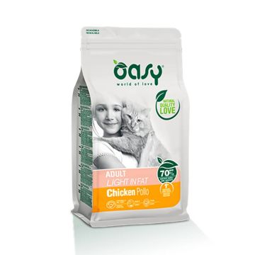 Oasy Gatto Lifestage Adulto Light In Fat Pollo 300 Gr   New Pack
