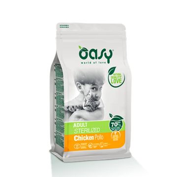 Oasy Gatto Lifestage Adulto Sterilizzato Pollo 7,5 Kg   New Pack