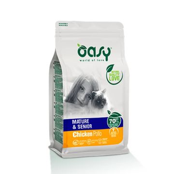 Oasy Gatto Lifestage Mature&Senior Pollo 1,5 Kg   New Pack
