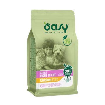 Oasy Cane Lifestage Adulto Light In Fat Pollo 12 Kg   New Pack