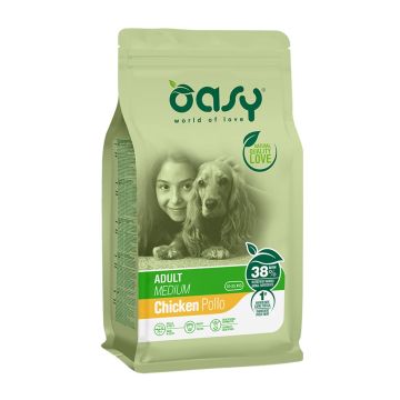 Oasy Cane Lifestage Adulto Medium Pollo 12 Kg   New Pack       Temporaneamente Mancante Dall'Azienda Produttrice