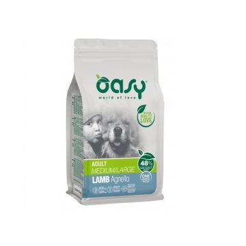 Oasy Cane Oap Adulto Medium&Large Agnello 12 Kg   New Pack
