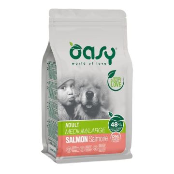 Oasy Cane Oap Adulto Medium&Large Salmone 2,5 Kg   New Pack