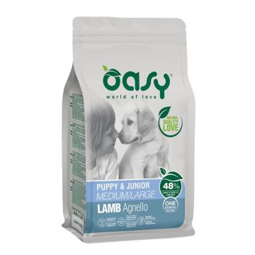 Oasy Cane Oap Puppy&Junior Medium&Large Agnello 2,5 Kg   New Pack