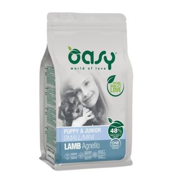 Oasy Cane Oap Puppy&Junior Small&Mini Agnello 800 Gr   New Pack